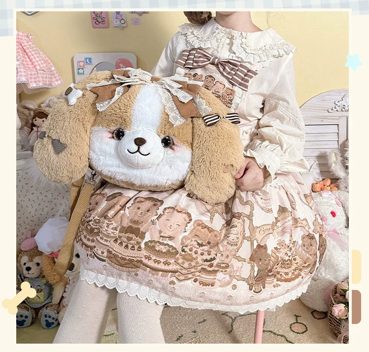 Pakcoco - Kawaii Lolita Bag, Plush Backpack - image 11