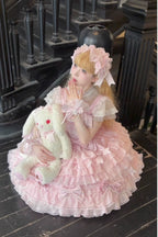 Love Descends - Wedding Lolita JSK Dress, White Blouse and Accessories - image 20