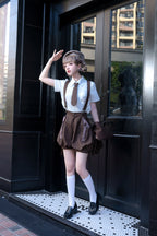 Ouji Lolita Brown Short Set - image 18