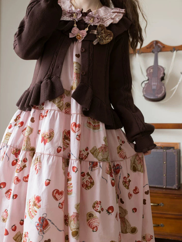 Hot Chocolate - Ruffled Lolita Cardigan - image 9