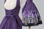 Dragon Bone Lily - Vintage Gothic Lolita Dragon & Skeleton Print JSK Dress and Accessories - image 14