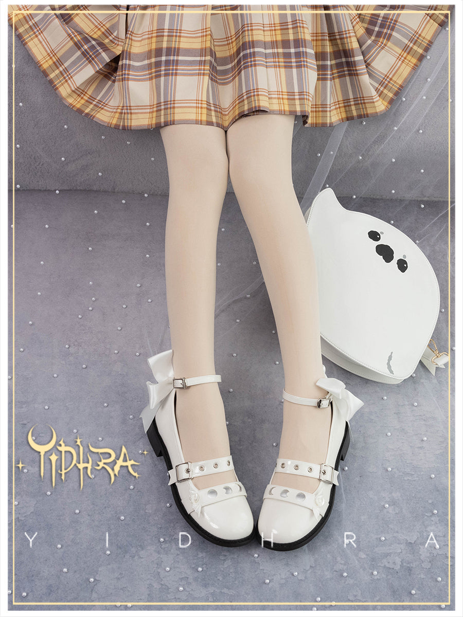 120D Daily Lolita Velvet Spring Leggings, Solid Color - image 9