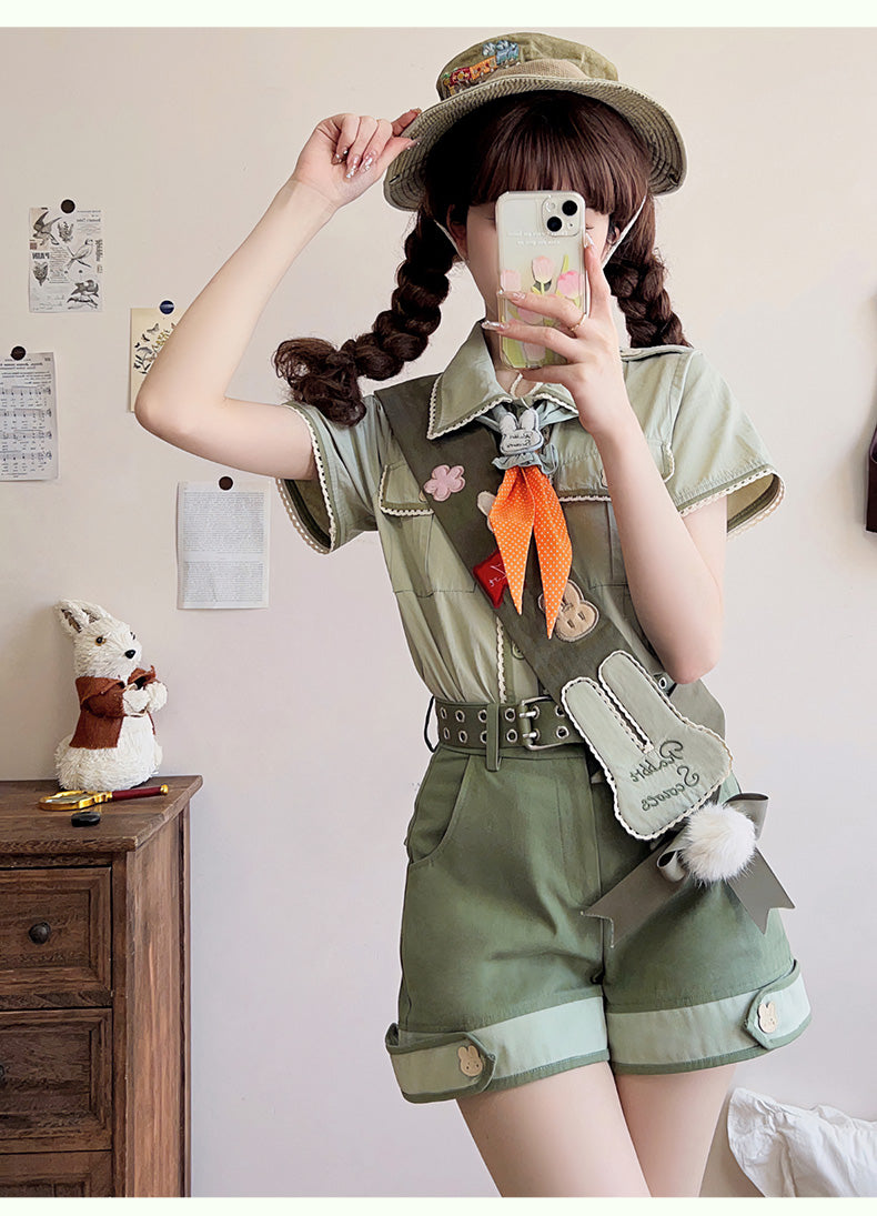 Bunny Trip - Green Ouji Lolita Suit Collection - image 3