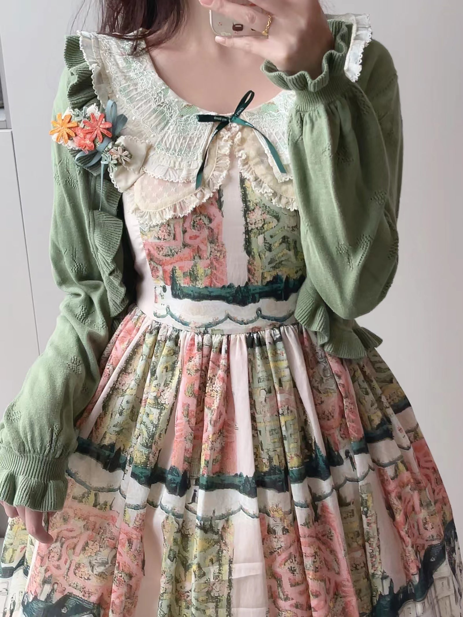 Sweet Lolita Long-Sleeved Cotton Cardigan - image 26