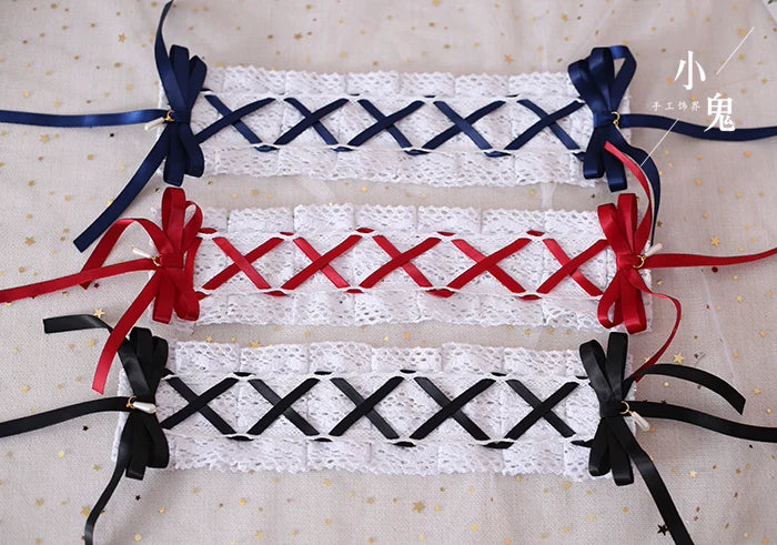 Japanese Style Sweet Lolita Lace Headband Multicolors - image 29