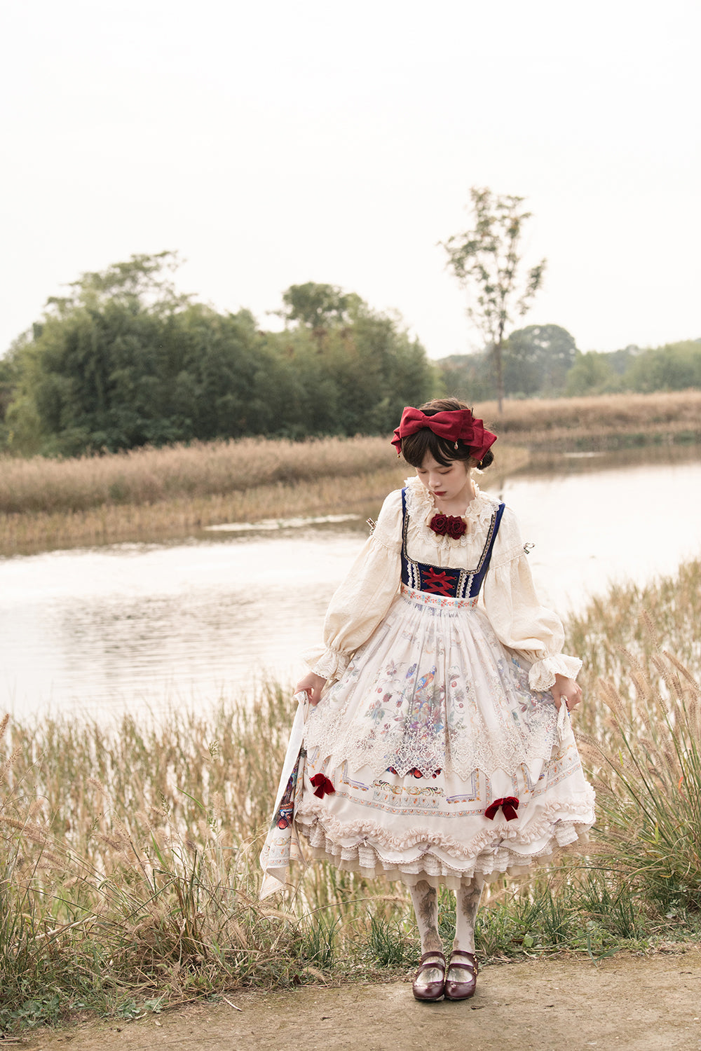 Rich Hymn - Lolita Bavarian Long Velvet JSK - image 38