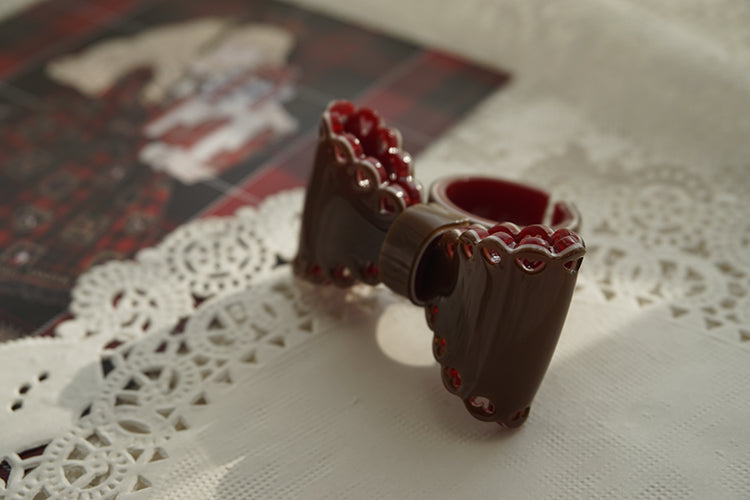 Sweet Lolita Bow Ring and Necklace - image 27