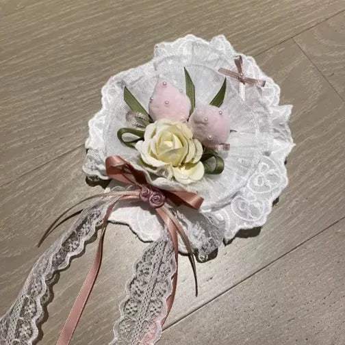 Berry Trap Embroidered Sweet Lolita OP Dress and Accessories - image 18