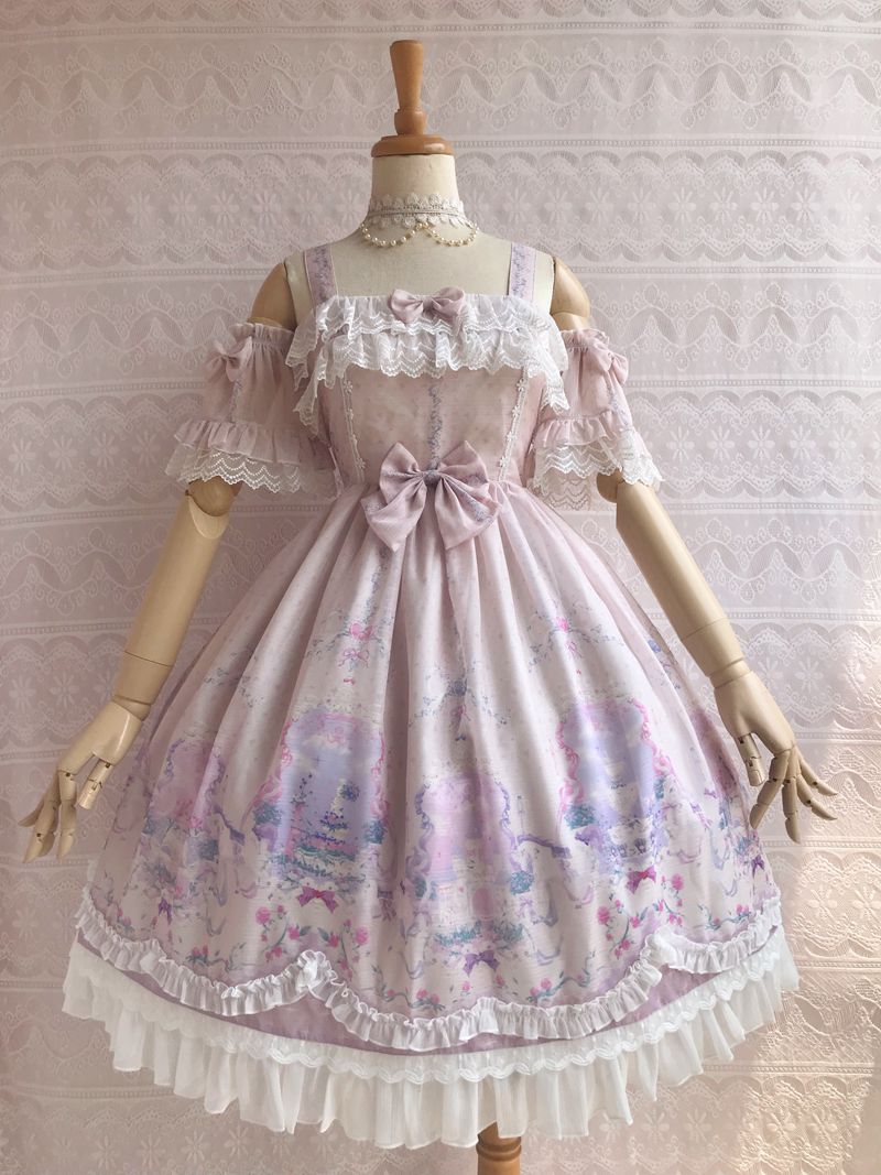 Unicorn's Secret Garden Summer Lolita JSK Dress - image 5