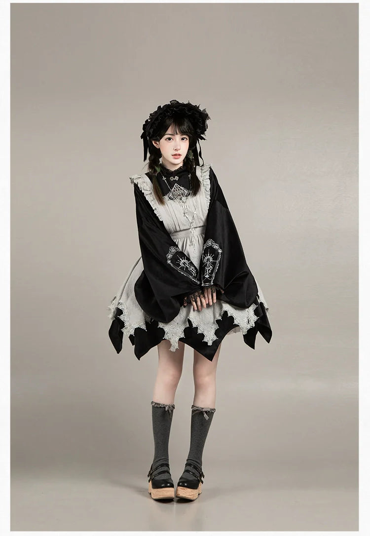Raven's Night Song Oriental Gothic Lolita Dress Set - image 45