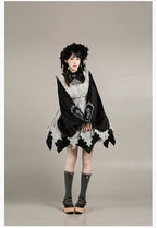Raven's Night Song Oriental Gothic Lolita Dress Set - image 45