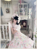 Spring 2025 - Floral Old School Lolita JSK Dress, Lace Trims - image 9