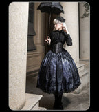 Bone-Eroded Butterfly - Gothic Lolita JSK & SK Set - image 27