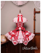 Old School Lolita Halter Neck OP Dress, Polka Dot Accent - image 58