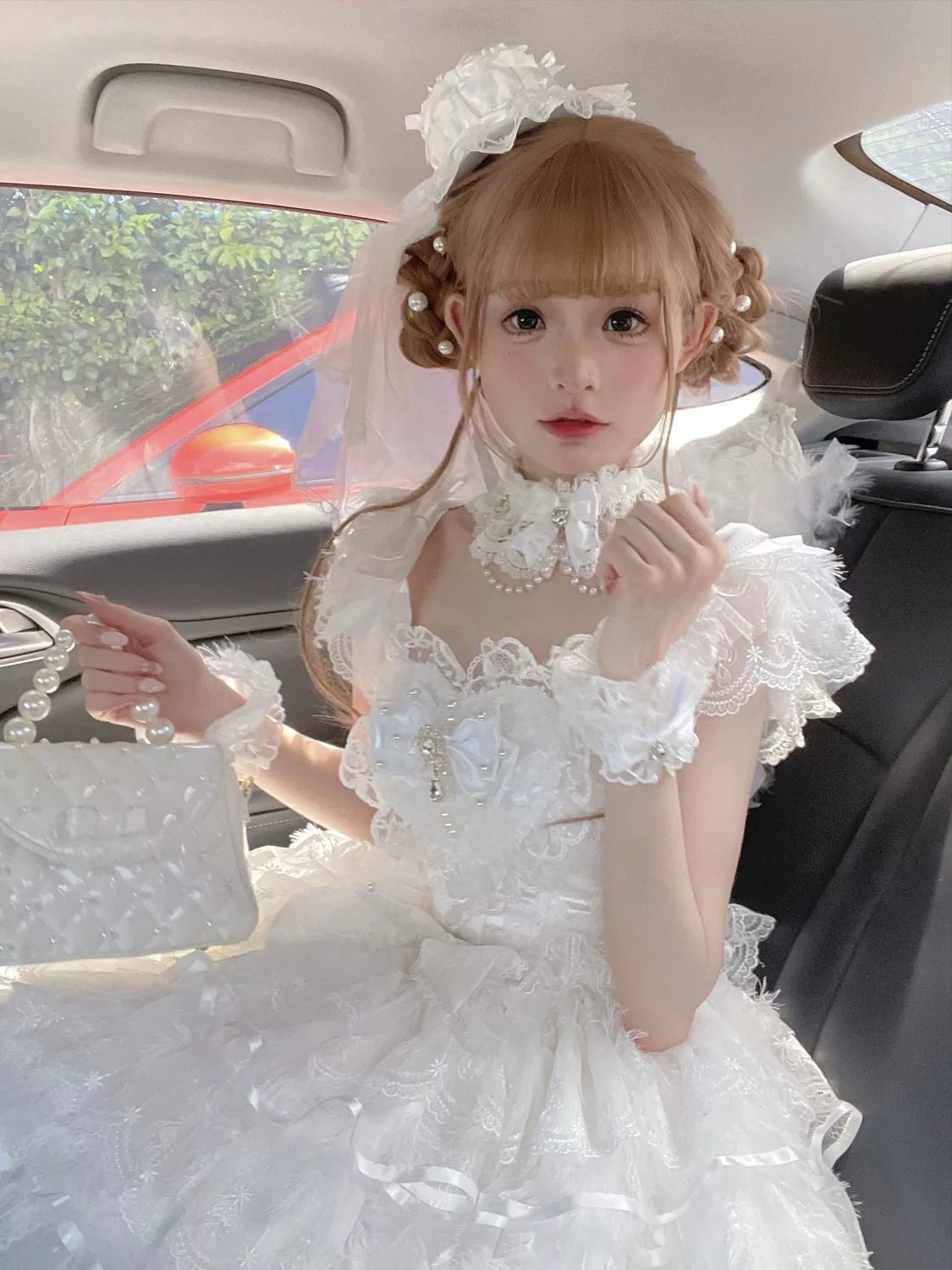 Feather's Ballad Wedding Lolita Tiered JSK Dress - image 8