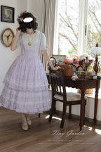 Marguerite Daisy - Classic Lolita Bust-supporting JSK Dress, Layered Lace - image 6