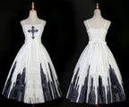 Silent Church - Gothic Lolita JSK Dress Printed Dress Thin Shawl Set - image 33