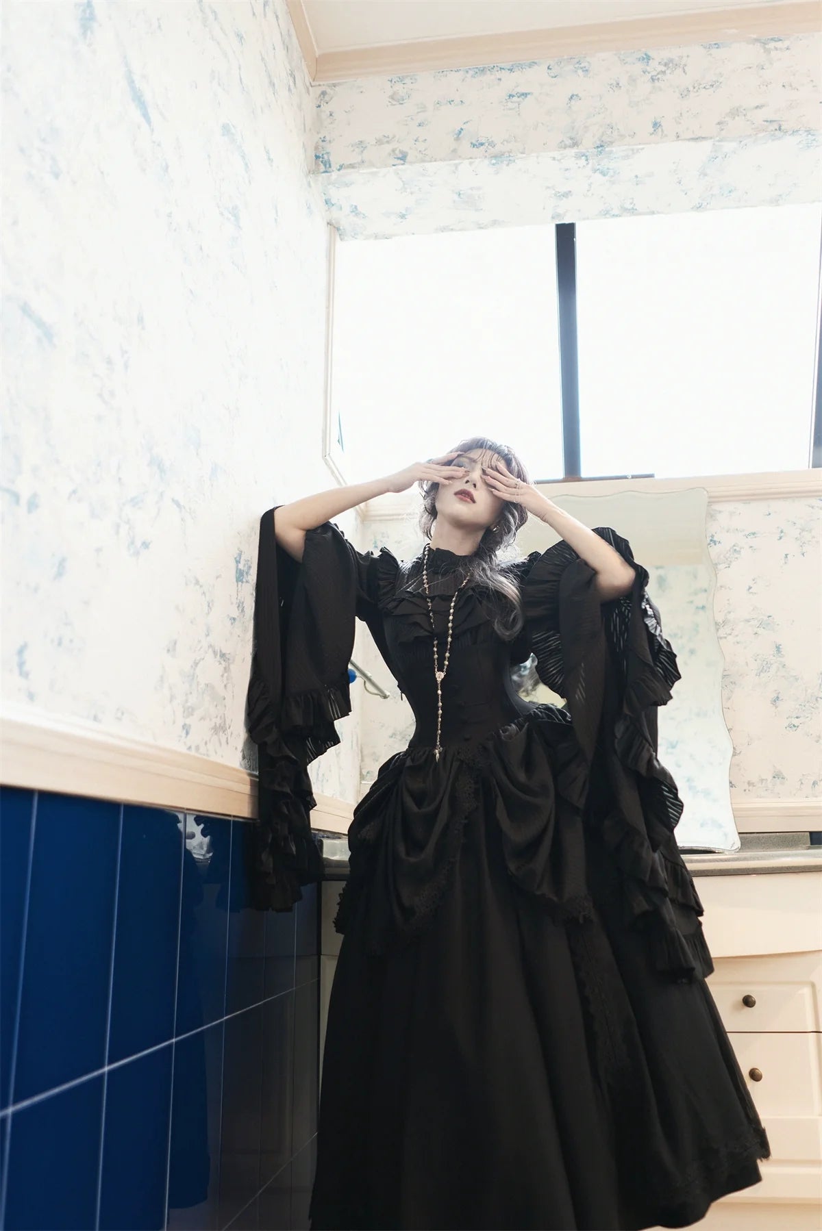 Dreaming Gothic Lolita Fishbone Long Skirt - image 11