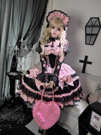 Rose Princess - Halloween Gothic Lolita JSK, Sheer Rose Dress - image 5