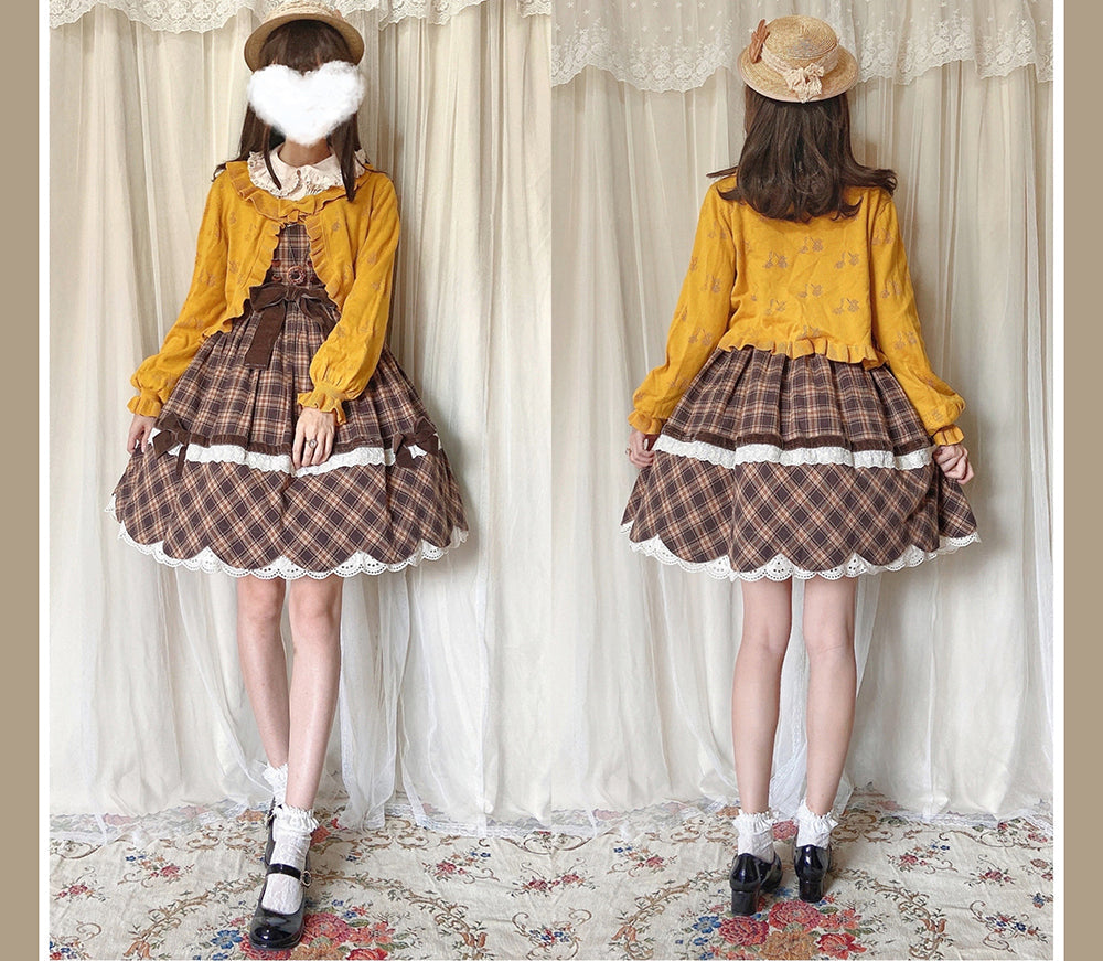 Sweet Lolita Long-Sleeved Cotton Cardigan - image 22