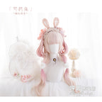 Peony Rabbit - 75cm Long Curly Pink Princess Wig - image 4