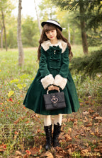 Casual Lolita Winter Wool Down Coat Multicolors - image 1