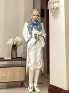 Lunar Paladin - Embroidered Ouji Lolita Tailcoat Set - image 7