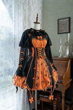 Halloween Gothic Lolita JSK Dress, Pumpkin-inspired Dress - image 7