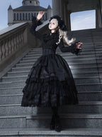 Broken Winged Bat - Gothic Lolita Shirt & SK Set, Bat-wing Shaped Hem - image 22