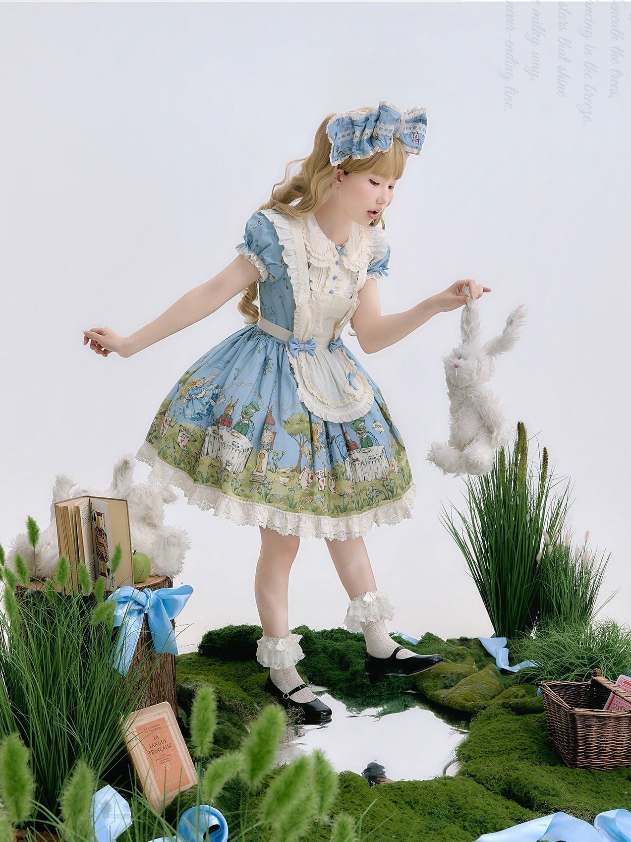 Pastoral Alice Lolita OP Dress and Accessories - image 20