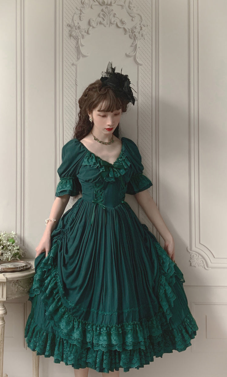 CLA Vintage French Lolita OP Dress - image 39