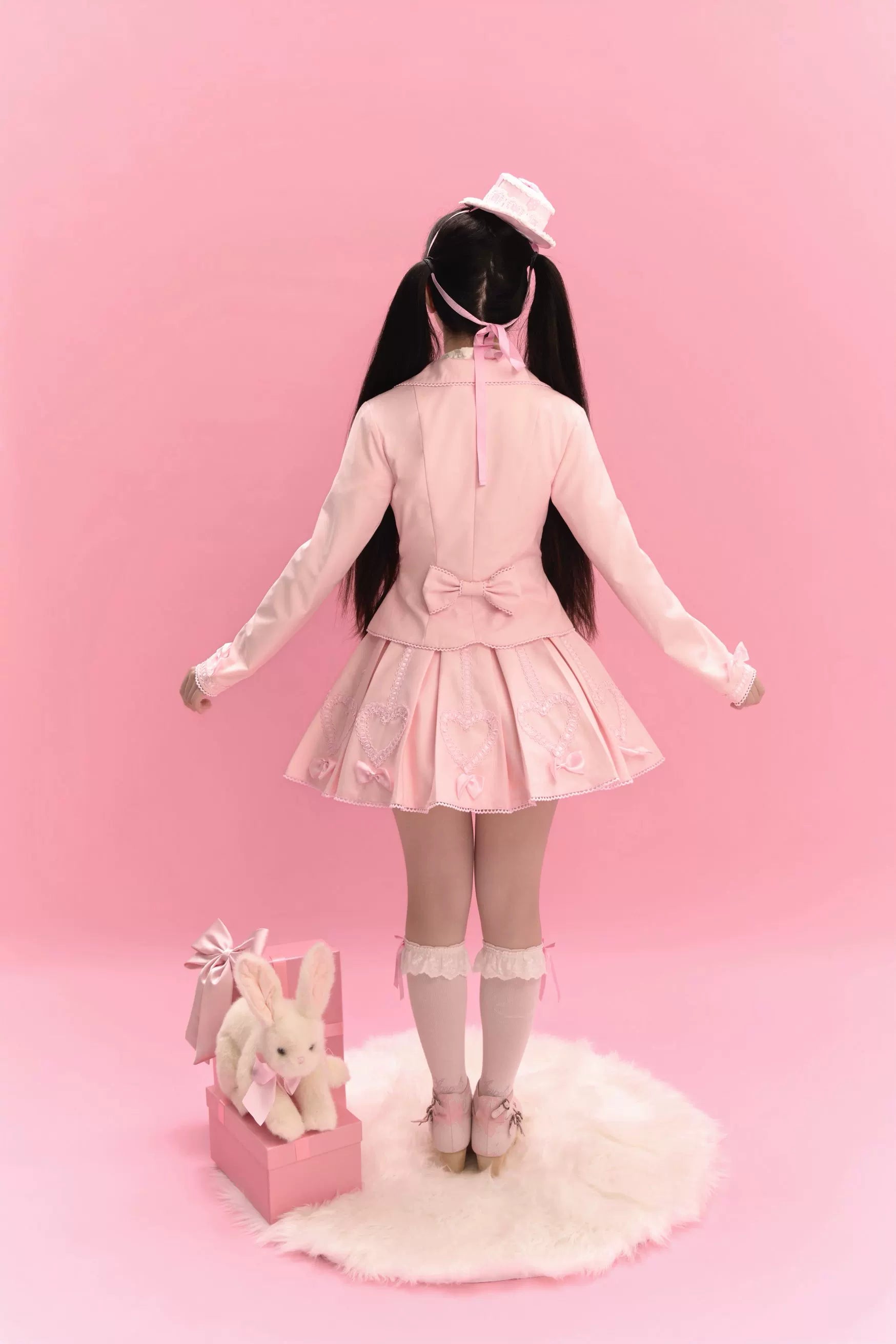 Promise After Class - Old School Lolita Fitted Blazer & Pleated Skirt Set - image 5