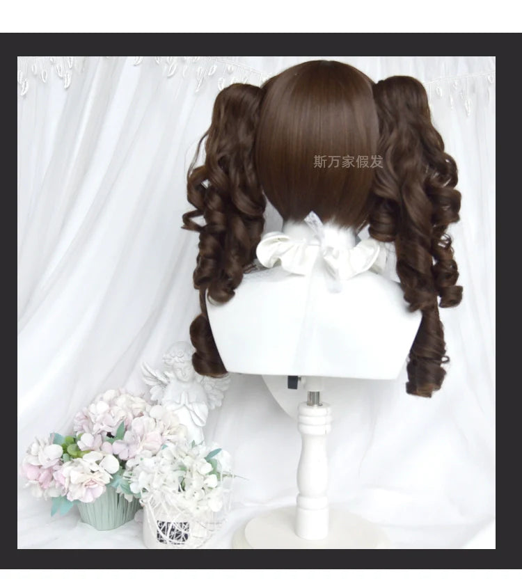 Old School Lolita Wig, Layered Roman Curls - image 3