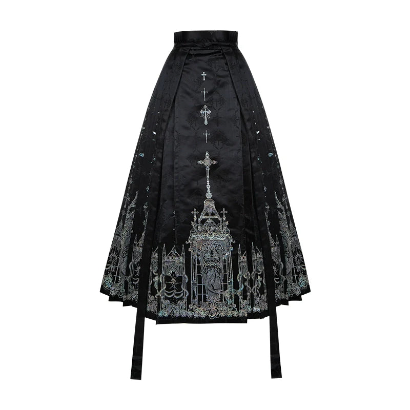 Raven's Night Song Oriental Gothic Lolita Dress Set - image 63
