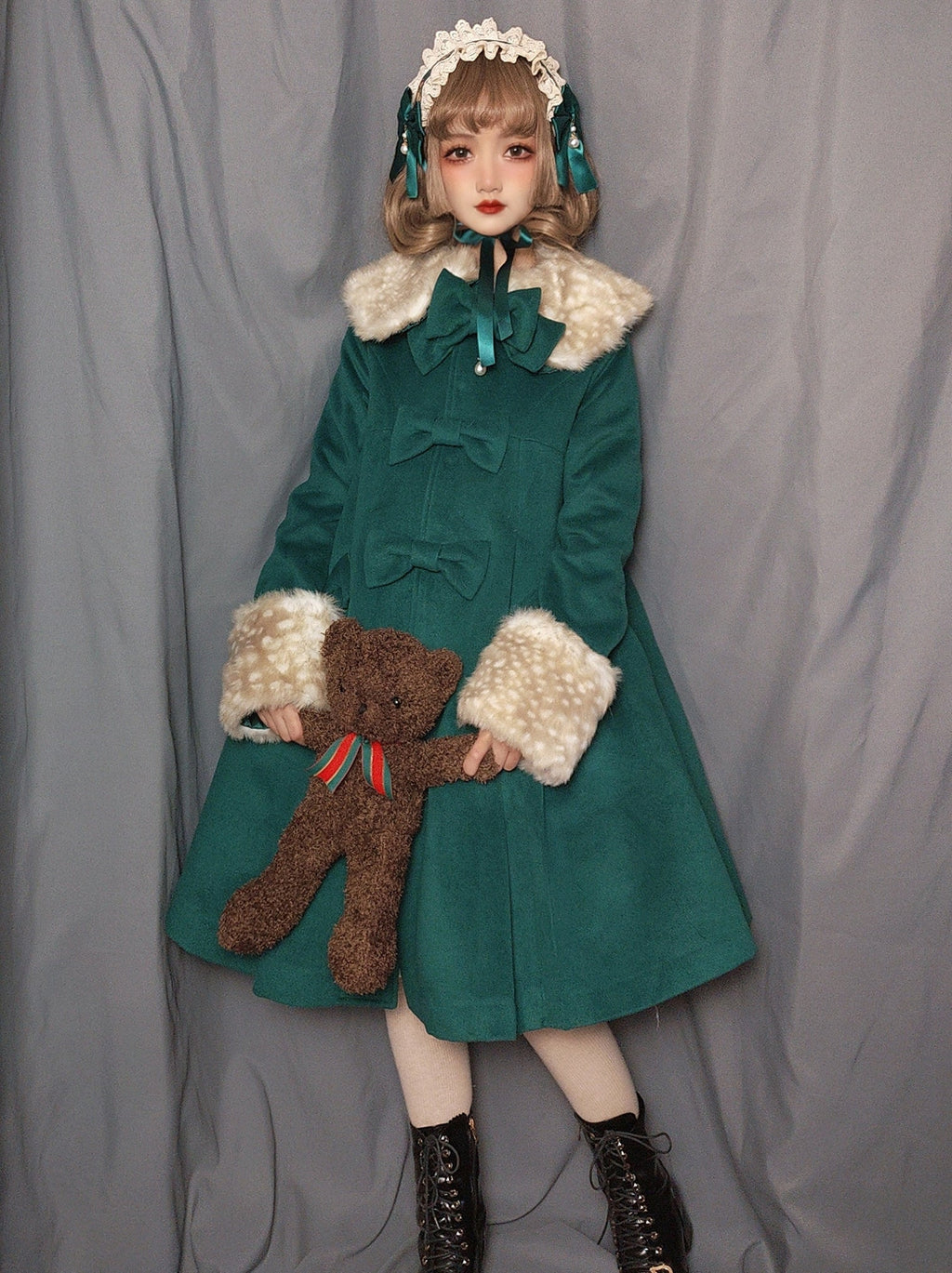 Casual Lolita Winter Wool Down Coat Multicolors - image 14