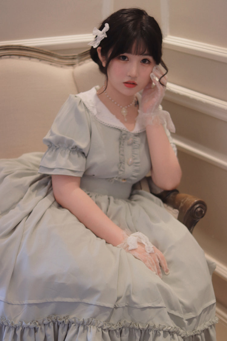 Plus Size Vintage Lolita OP Dress - image 11