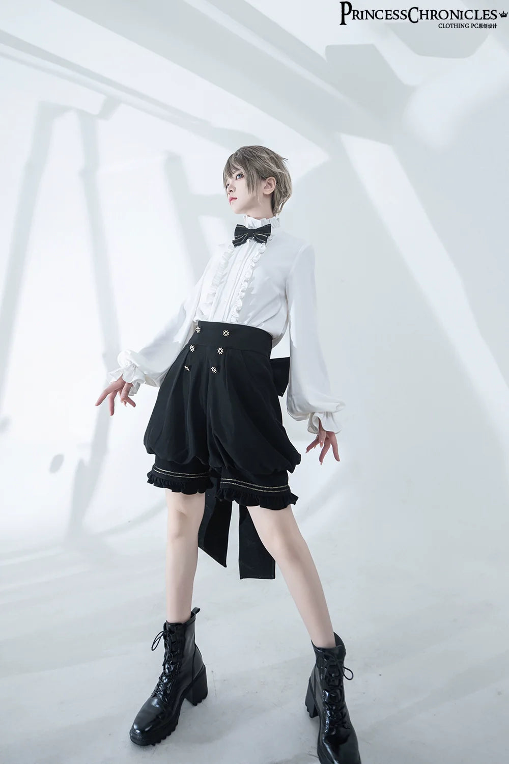Desperate Bunny - Ouji Lolita Vest Shorts Set - image 10