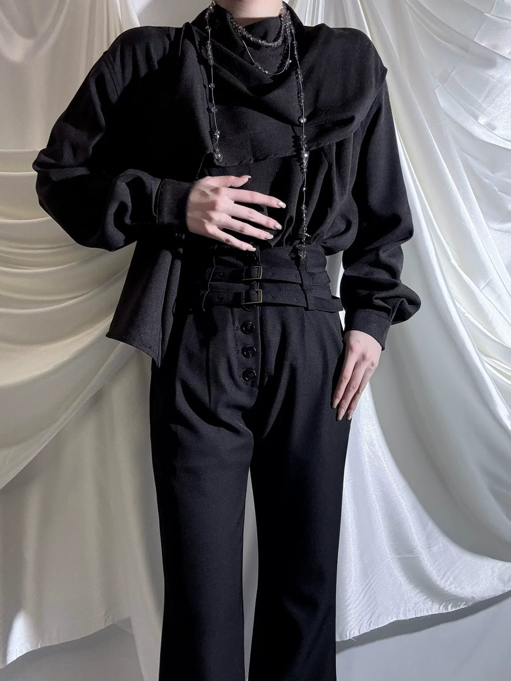 Winter Ouji Fshion Shirt & Pants, Cowl Neck Style - image 11