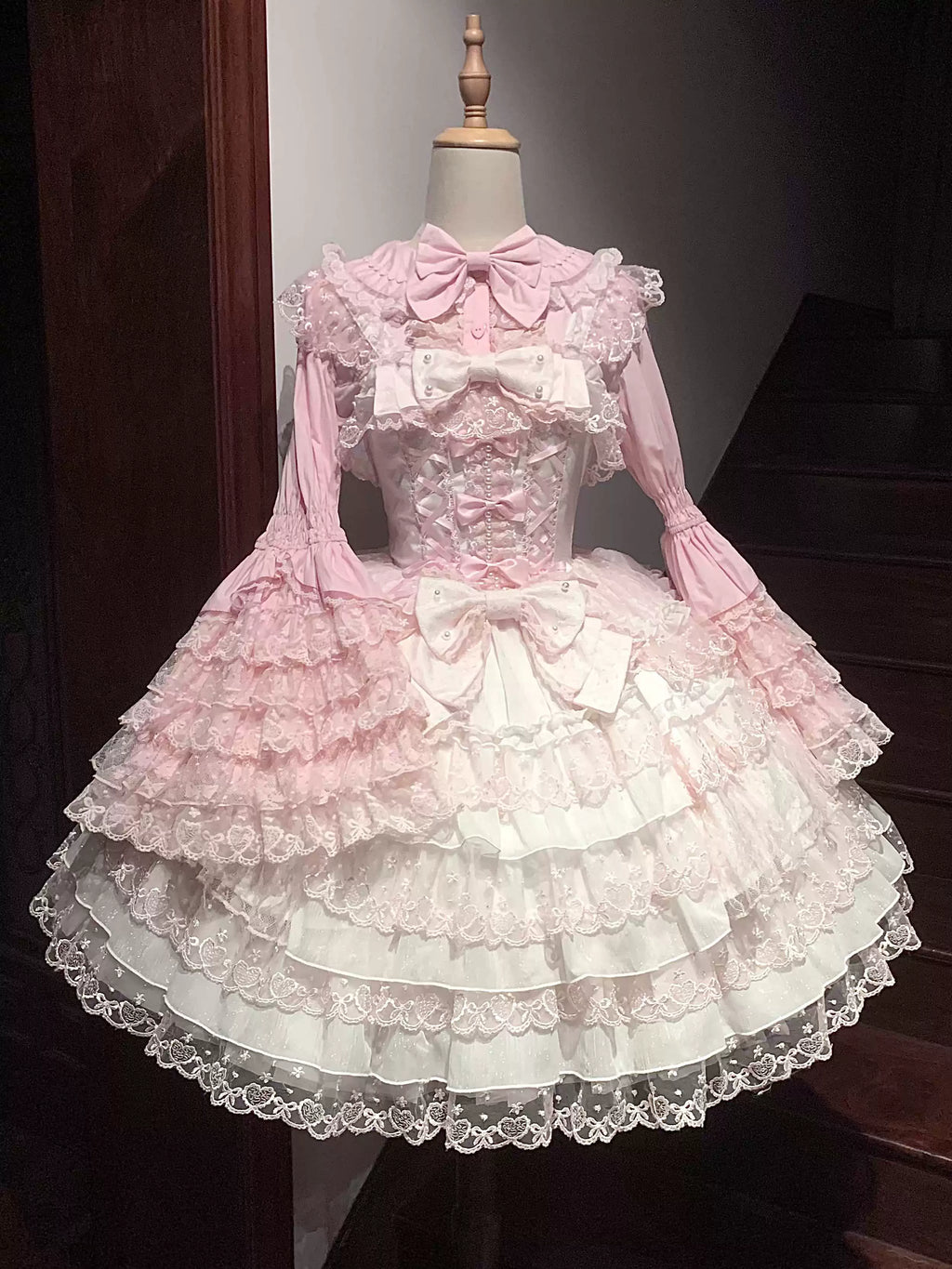 Sugar Girl Love Overture Sweet Lolita Tiered Ruffle JSK and Accessories - image 30