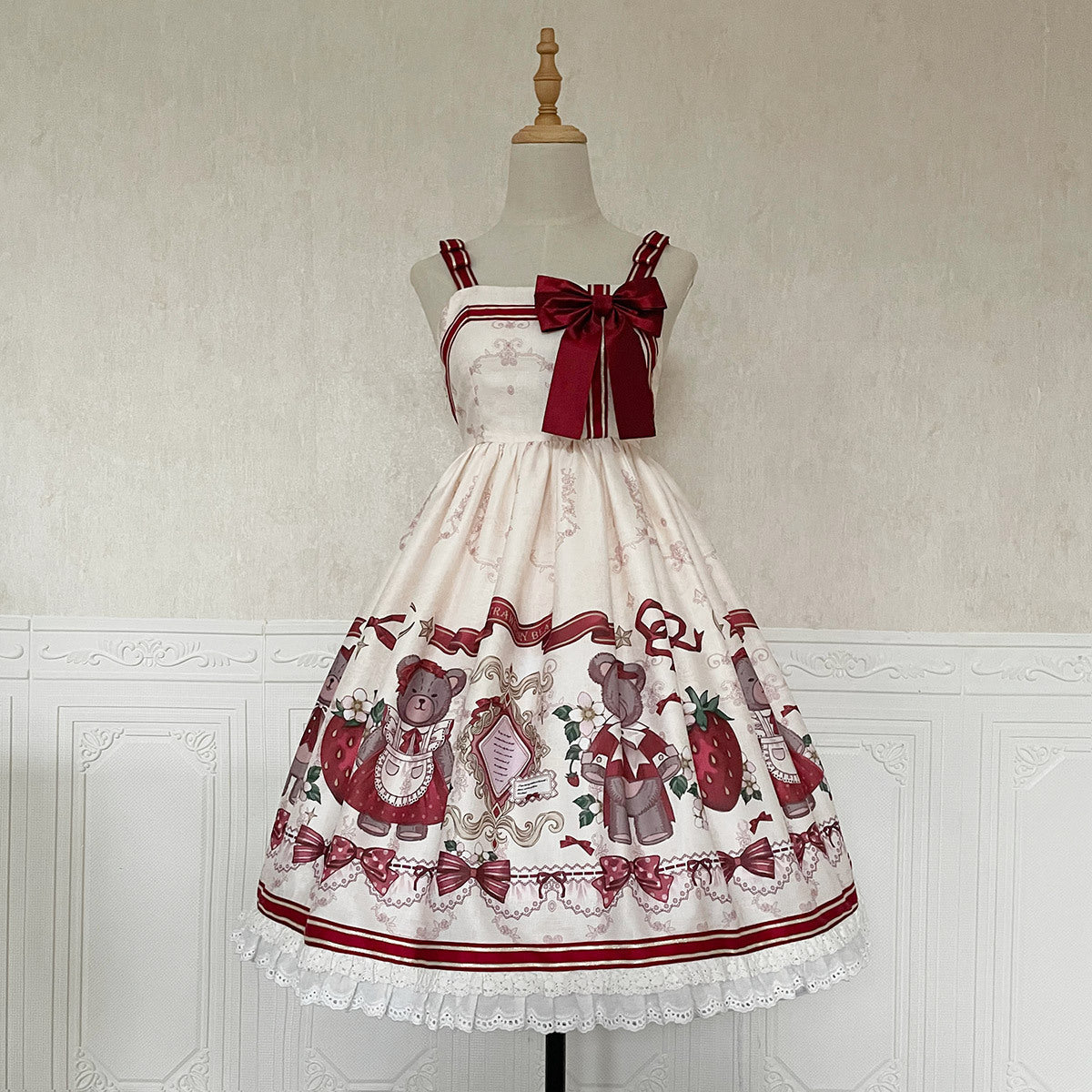 Christmas New Year Winter Lolita JSK Coat Set - image 3
