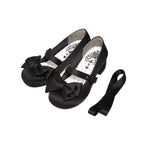 Sissi Satin Bow Sweet Lolita Low Heels - image 20