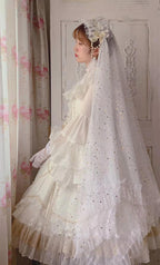 Fate Quartet Gothic Bridal Lolita JSK Dress - image 32
