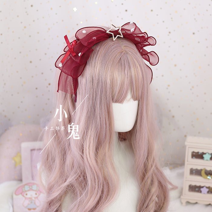 Daily Lolita KC, Bow Pearl Headband - image 3
