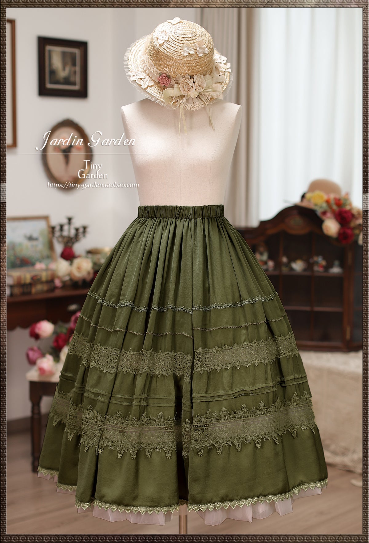 Spring Whispers - Elegant Classic Lolita Skirt French Lolita Long SK - image 2