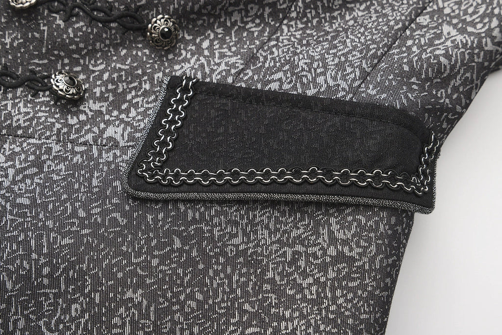 Eternal Displaced Boundary - Ouji Vest Coat with Detachable Back Trailing - image 5