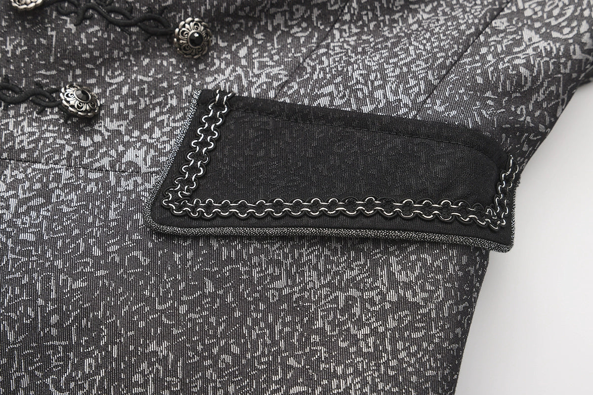Eternal Displaced Boundary - Ouji Vest Coat with Detachable Back Trailing - image 5