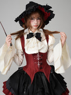 Upside-Down Curse Gothic Lolita Red Dress Set - image 5
