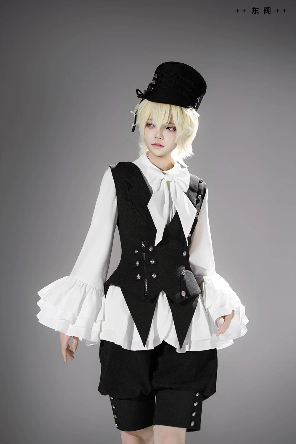 Ashes - Vintage Ouji Lolita Blouse and Shorts Set - image 12