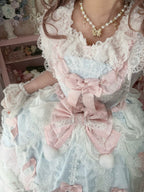 Frosted Starlight - Old School Lolita Blouse, Detachable Sheer Sleeves - image 5