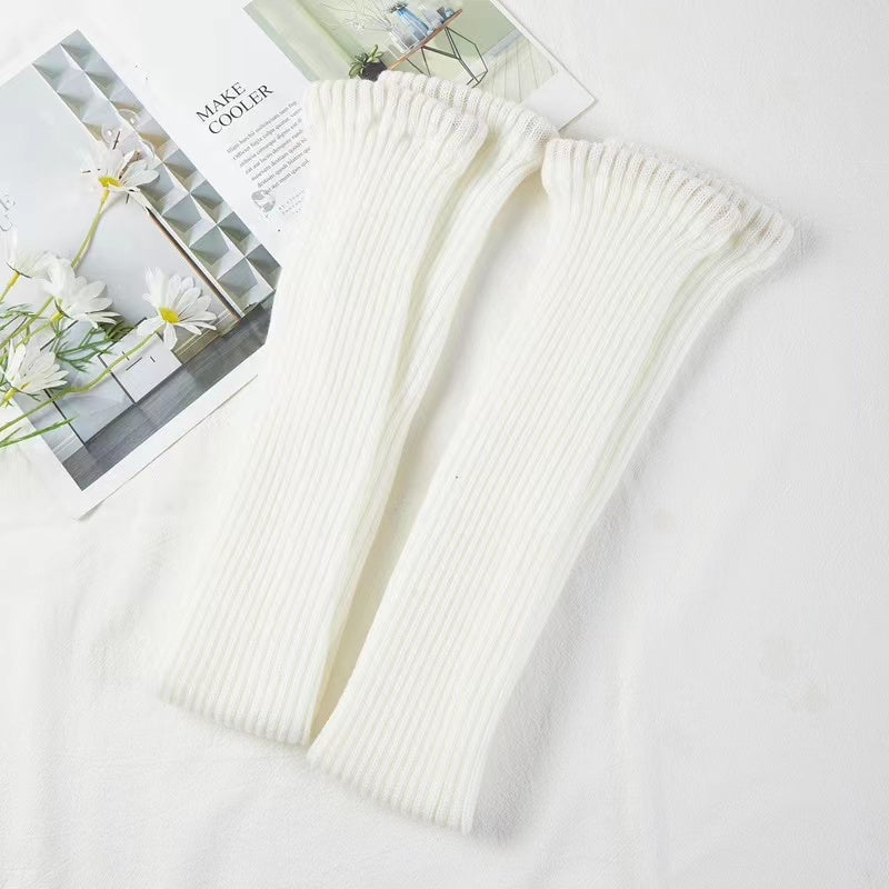 Winter Lolita Long Socks Knit Thigh-High Foot Covers - image 7